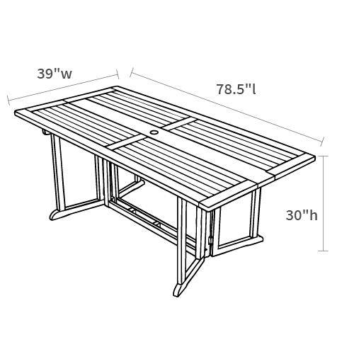 Product dimensions diagram showing front, side, and depth measurements