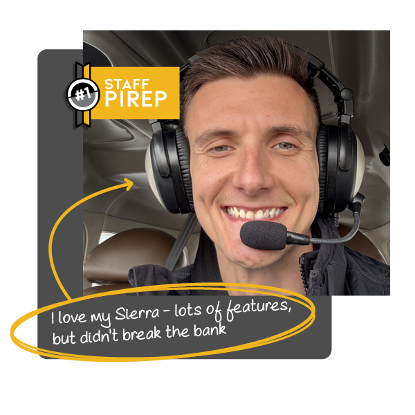 Russ Hartley wearing Lightspeed Sierra Headset