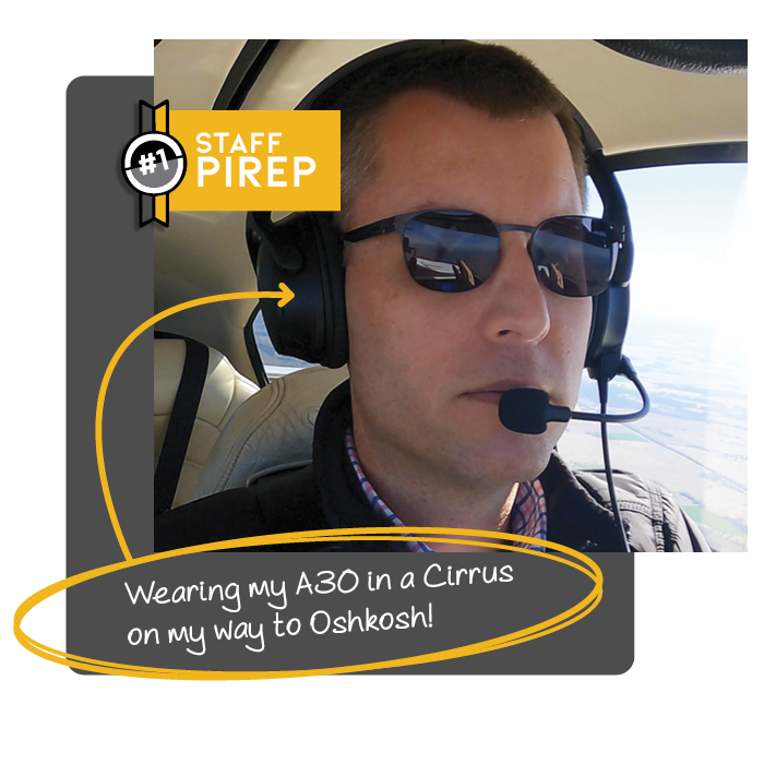John Zimmerman wearing a Bose A30 headset